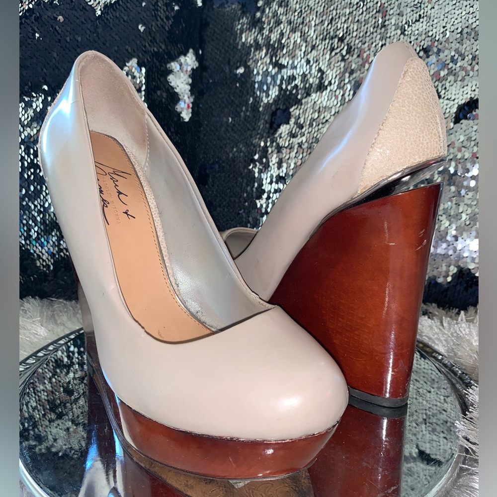 Mark + James by Badgley Mischka Dante High Wooden Wedges